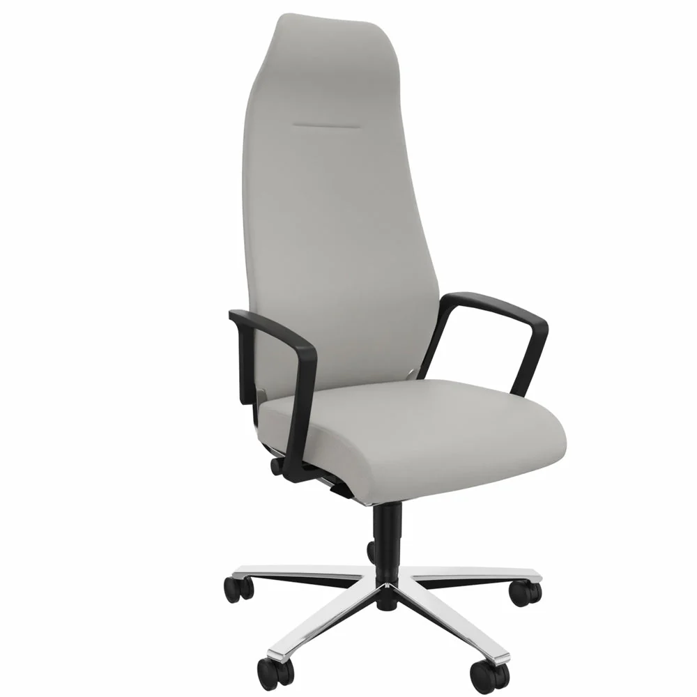 Sedia da ufficio ergonomica Züco Selvio E 0156 Poltrona direzionale | Schienale imbottito alto | Poggiatesta integrato