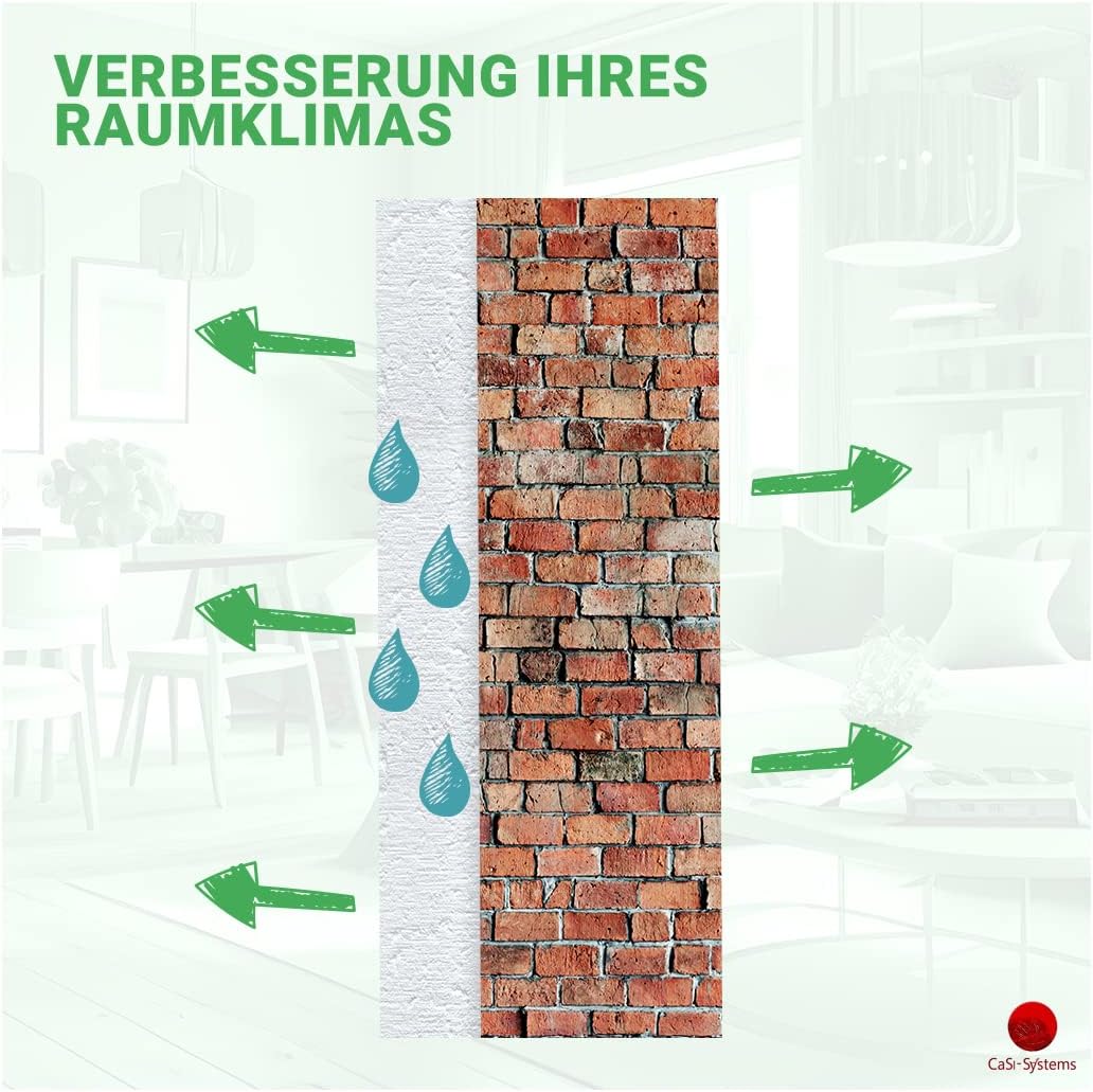 Klimaplatte 10mm Calciumsilikat Dämmplatte, anti Schimmel, für innen, Keller, Feuchtraum, Energiesparend & Dämmend, Set für 51,8 m²