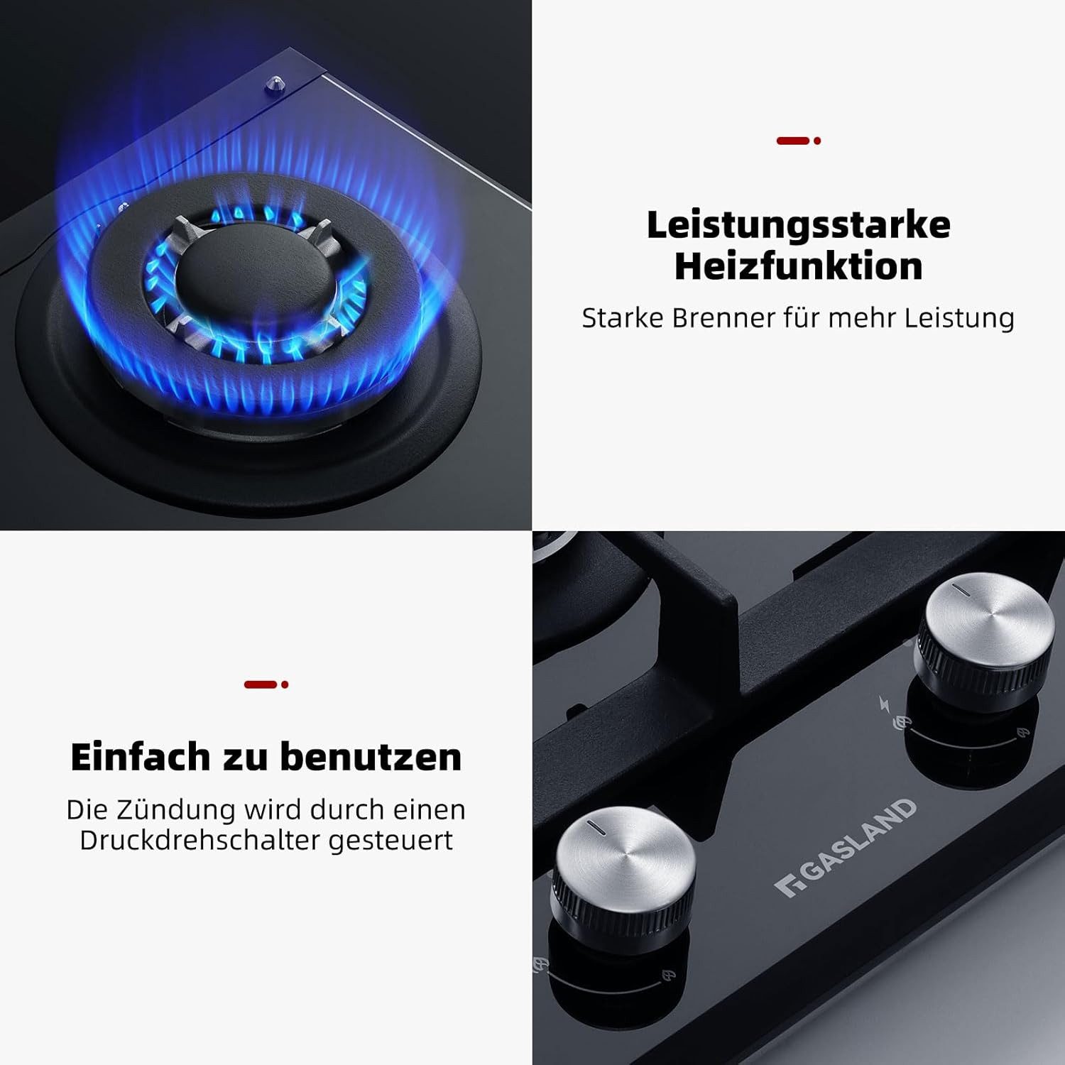 Gas-Kochfeld GH2302BG1FC