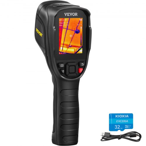 VEVOR Handheld Wärmebildkamera 240x180 IR-Auflösung Infrarotkamera Thermometer 40mK Thermografie Kamera -20-350°C Thermokamera CE zertifiziert Fehlersuche in HLK-Anlagen Identifizierung von Luftlecks
