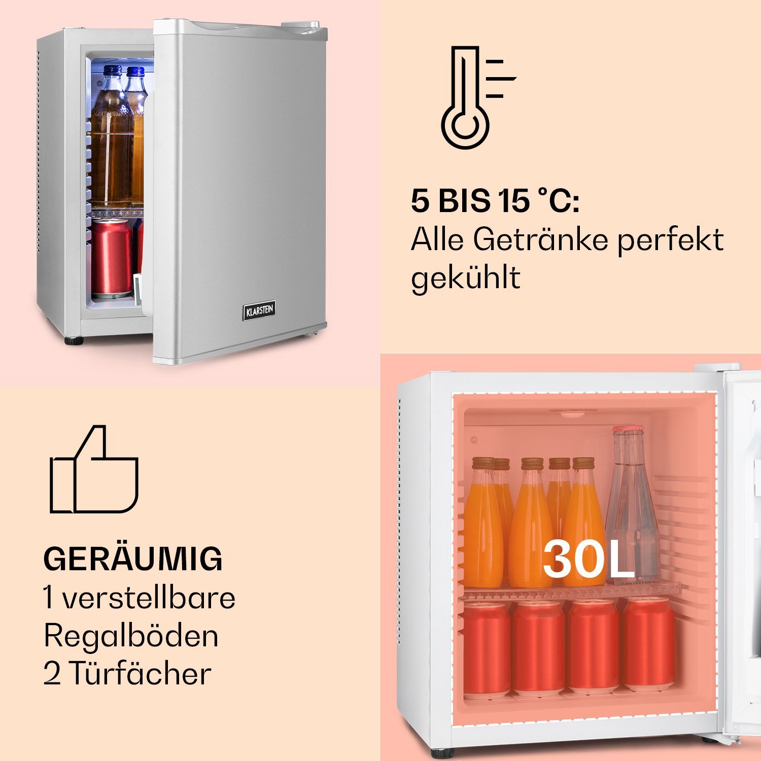 Table Top Kühlschrank Happy Hour 25