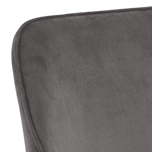 AC Design Furniture Rebecca Sedia da Pranzo,Grigio, Metallo, L: 59.5 x W: 56 x H: 79 cm, 2 Pezzi : Amazon.it: Casa e cucina