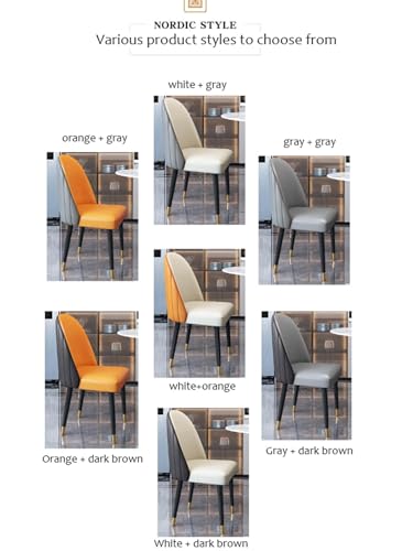 YHKJLYH Sedia da pranzo singola con schienale tridimensionale 3D, seduta imbottita ispessita in pelle artificiale, sedia per trattative, sedia per reception, gamba in metallo ad alto carico, sedia d : Amazon.it: Casa e cucina