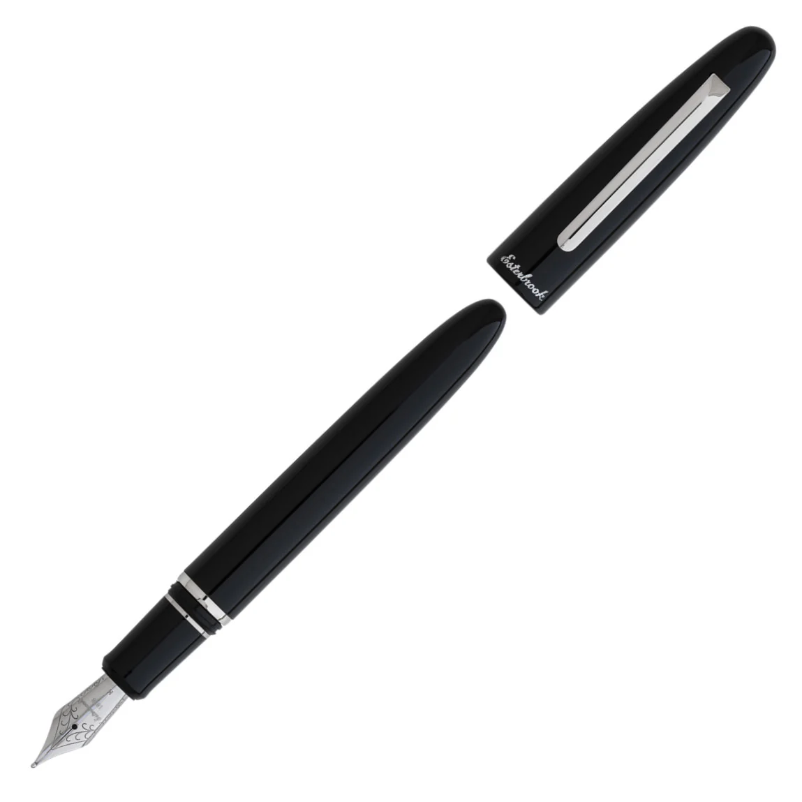 Esterbrook Estie Oversize Fountain Pen Ebony - Palladium Trim