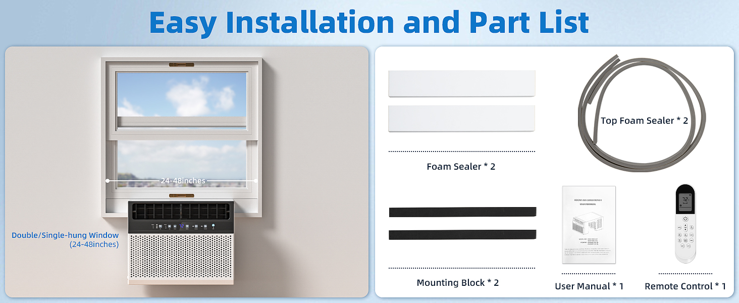 Easy Installation and Part List
