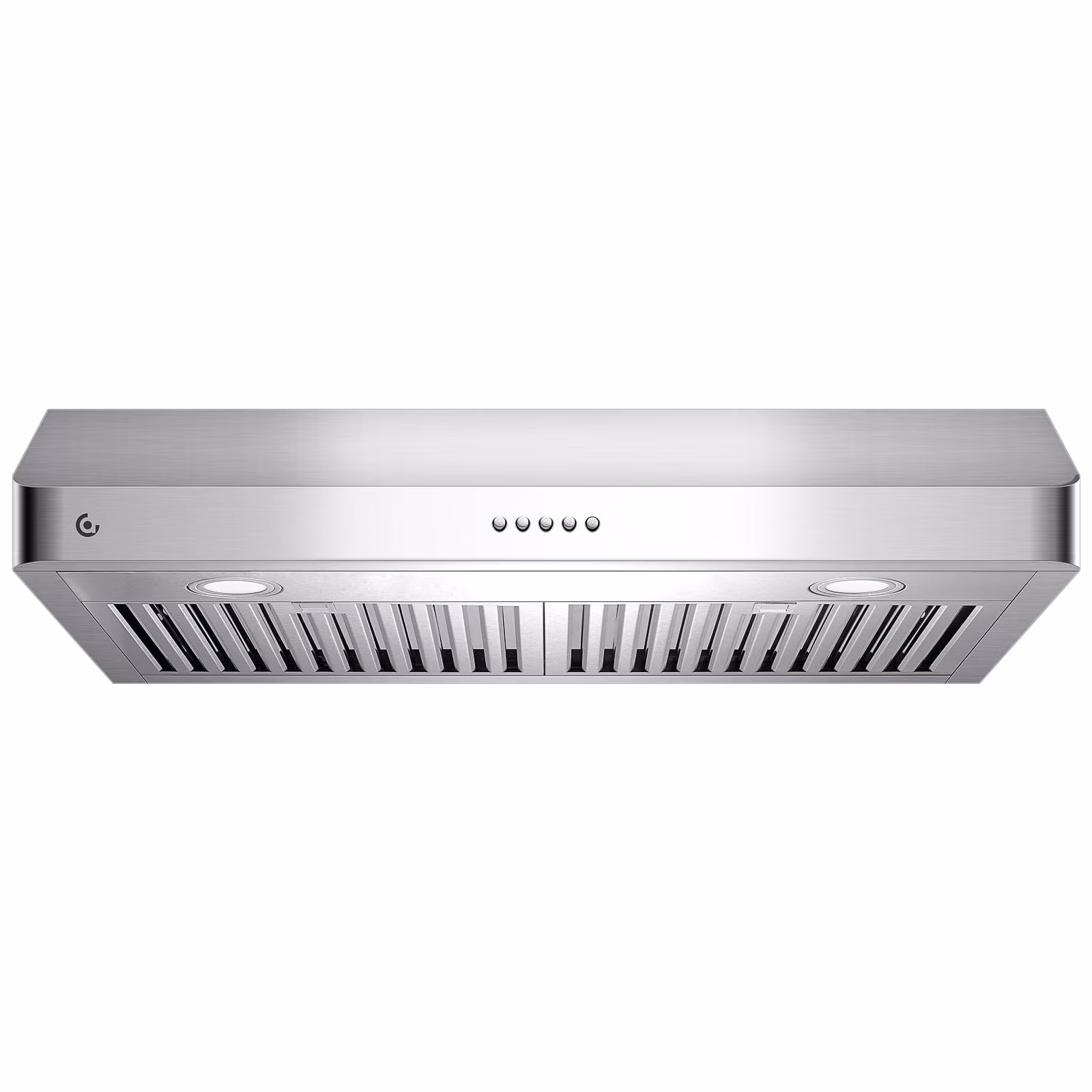 AMZCHEF Under Cabinet Range Hood 30 Inch 250CFM Stainless Steel Kitchen Stove Vent Hood 3 Speed Exhaust Fan Button Control LED lights Dishwasher