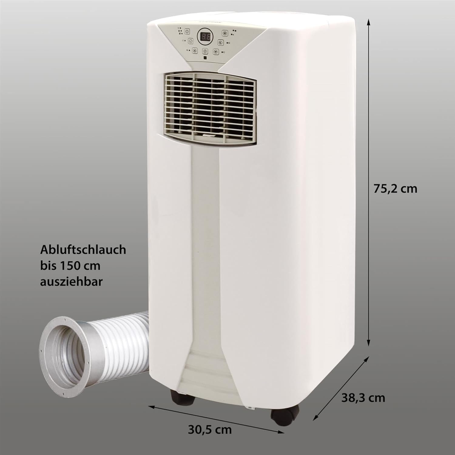 Syntrox 9000 BTU Mobiles Klimagerät Fresco | Mobile Klimaanlage | Luftentfeuchter, mit Fernbedienung und Timer Funktion, Effiziente Kühlung, integrierter Schlaf-Modus