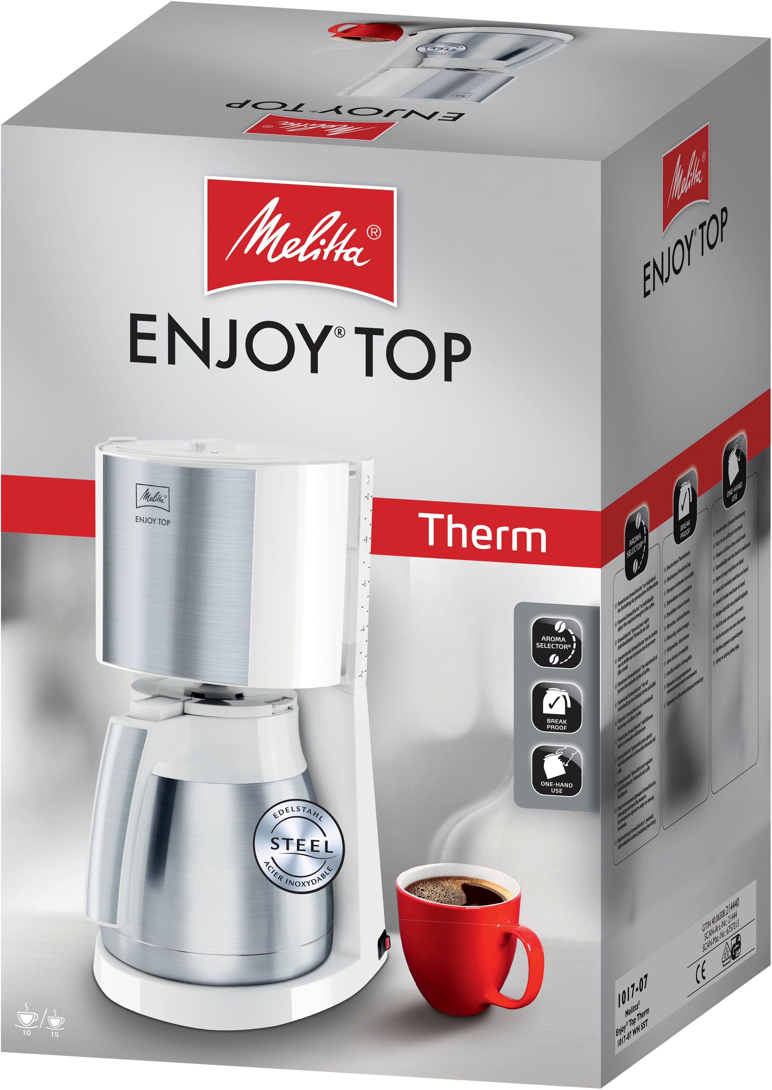 Filterkaffeemaschine Enjoy® Top Therm 1017-07 weiß