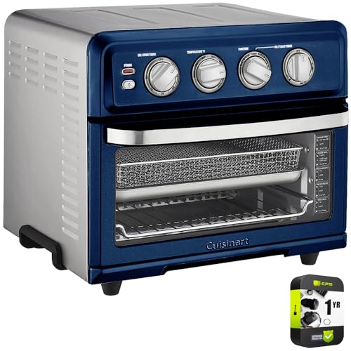 Cuisinart TOA 70NV AirFryer Toaster Oven with Grill, Navy Blue Bundle with 1 YR CPS Enhanced Protection Pack: Home & Kitchen