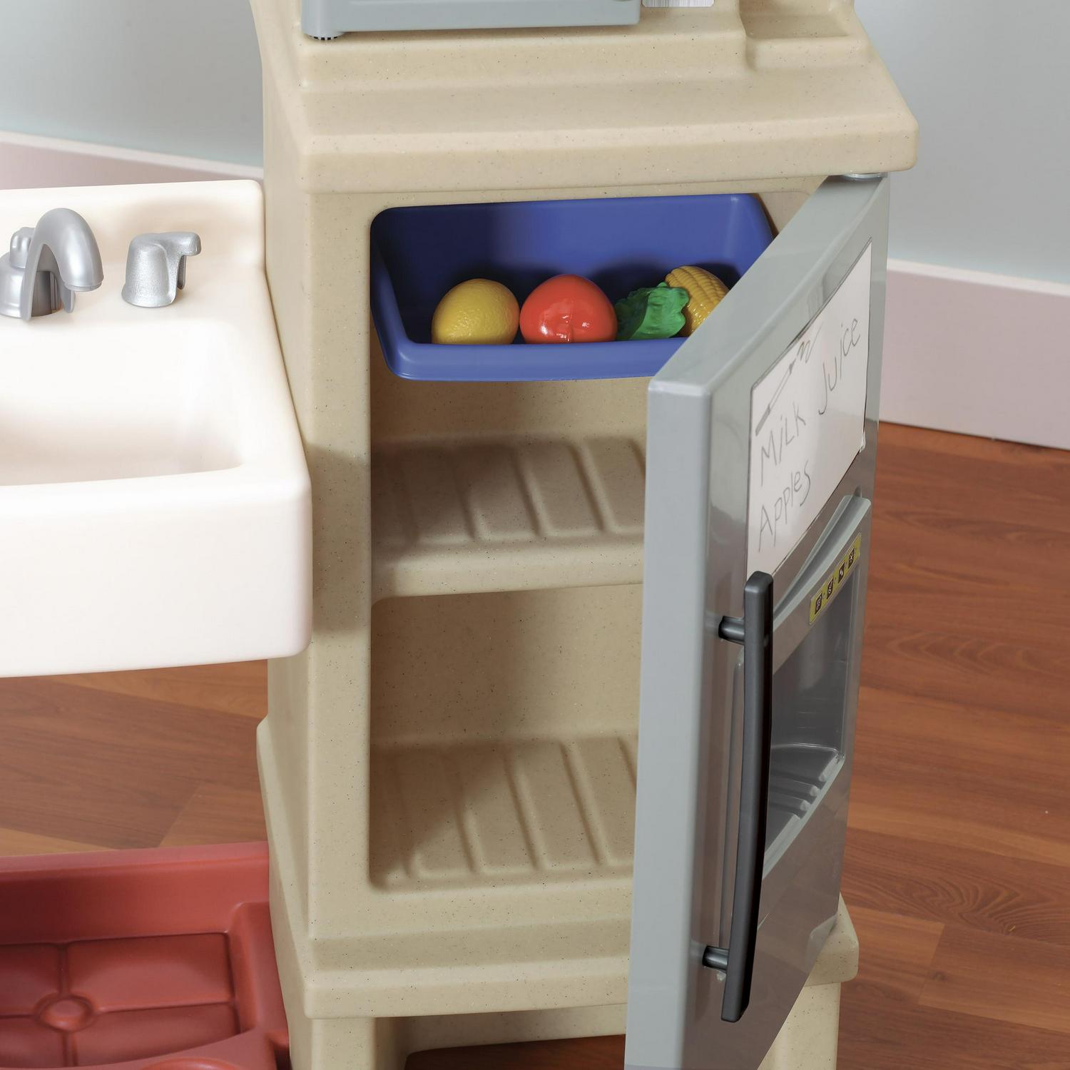 Step2 Heart of the Home Brown Toddler Play Kitchen Set