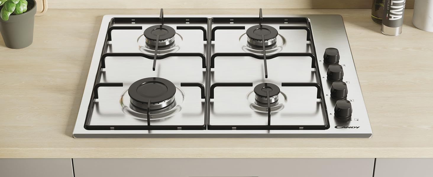piastra piano cottura 4 fuochi quattro zone gas 60 cm da incasso misto iseasy bosch electrolux