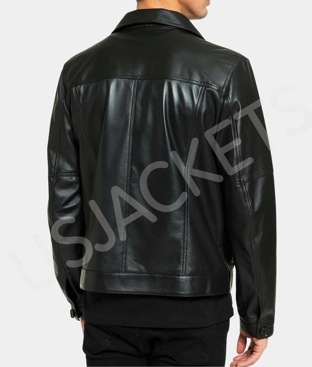 Elvis Black Leather Jacket