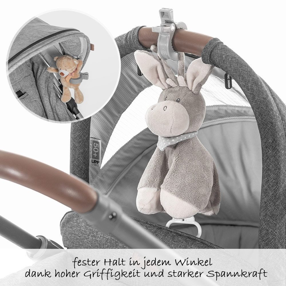 Kinder-Buggy Grau Weiß