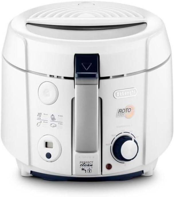 F38436 RotoFry Friggitrice, 1800 W, 1.5 Litri, Plastica, Bianco