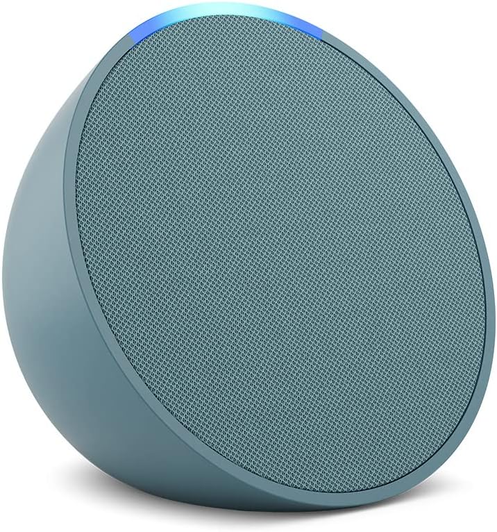 Echo Pop | Smart Bluetooth Speaker with Alexa, Compact and Powerful Sound | Charcoal