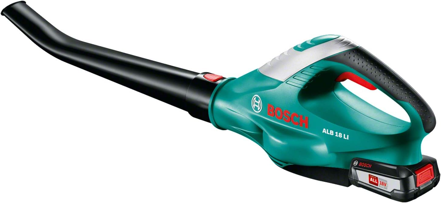 Bosch Home and Garden Akku Laubblser ALB 18 LI (1 Akku, Max. Geblsegeschwindigkeit 210 km/h, im Karton) Grün, Schwarz