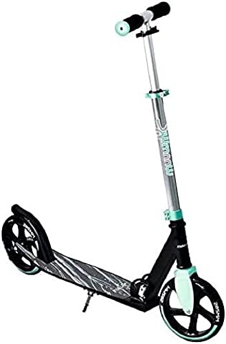 Muwwmi Muuwmi Scooter Aluminium 205, 8", Schwarz Türkis, 463 : Sport e tempo libero