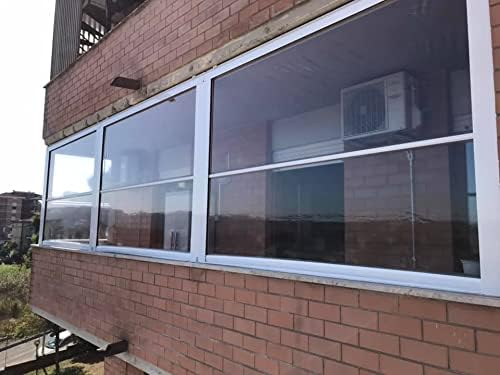 Airtight Veranda Curtain with Box and 12 cm Guide Rails - with Reinforced Profiles. Made in Italy