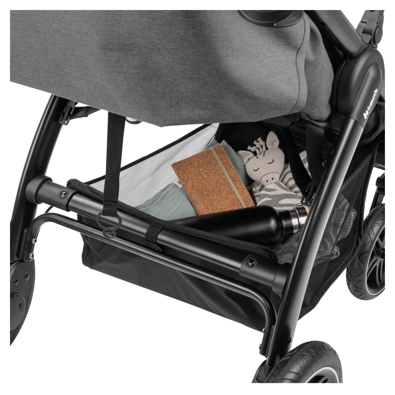 Kinder-Buggy Uptown, Black Melange Grey