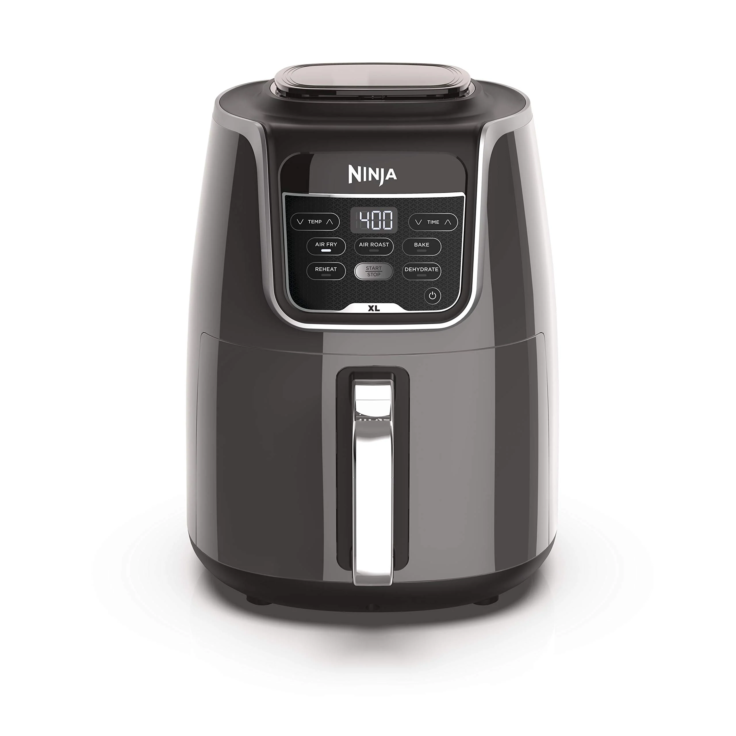 Ninja AF150AMZ Air Fryer XL, 5.5 Qt. Capacity that can Air Fry, Air Roast, Bake, Reheat & Dehydrate, with Dishwasher Safe, Nonstick Basket & Crisper Plate and a Chef Inspired Recipe Guide, Grey