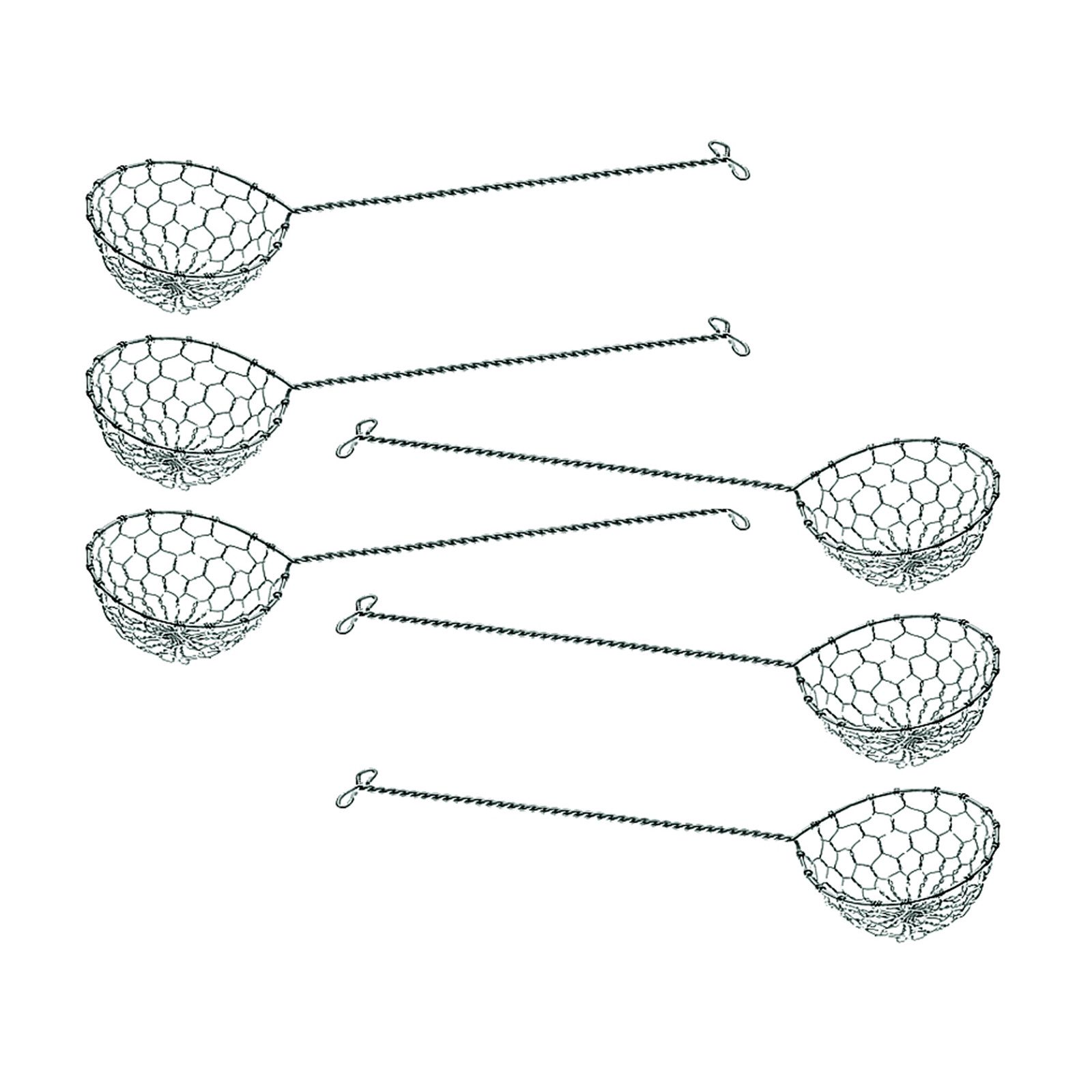 Küchensieb Fondue Siebchen, 6 Stück Inox