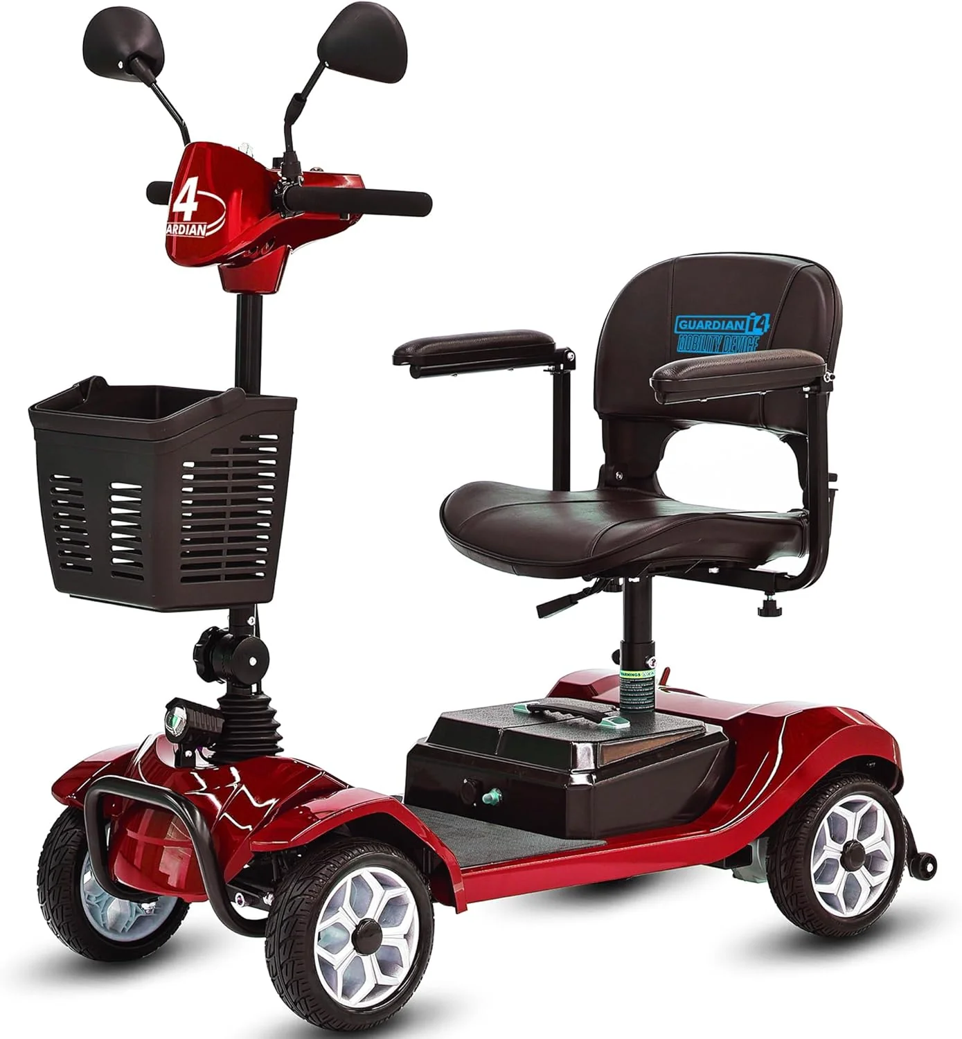 2025 Elektrische mobiliteitsscooter met 4 wielen voor volwassenen en senioren ?C Compact, krachtig model met langeafstandsaccu en achteruitkijkspiegels