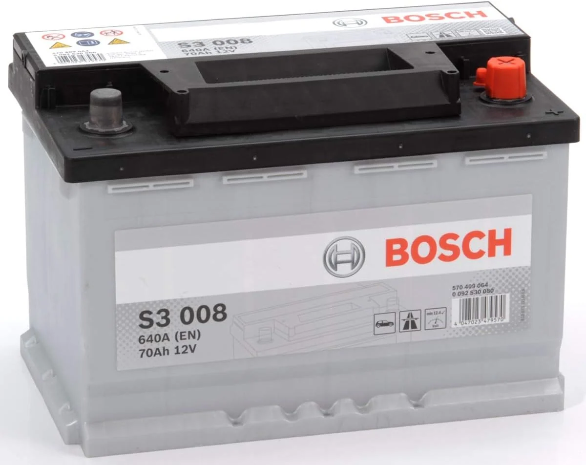 BOSCH 0 092 S30 080 S3 008 Autobaterie/Starterbatterie 70Ah 12V 640A DIN/ISO L3