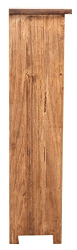 Biscottini Vetrinetta Country 41x26x99 cm   Mobile in Legno massello di Tiglio Finitura Naturale   Made in Italy : Amazon.it: Casa e cucina
