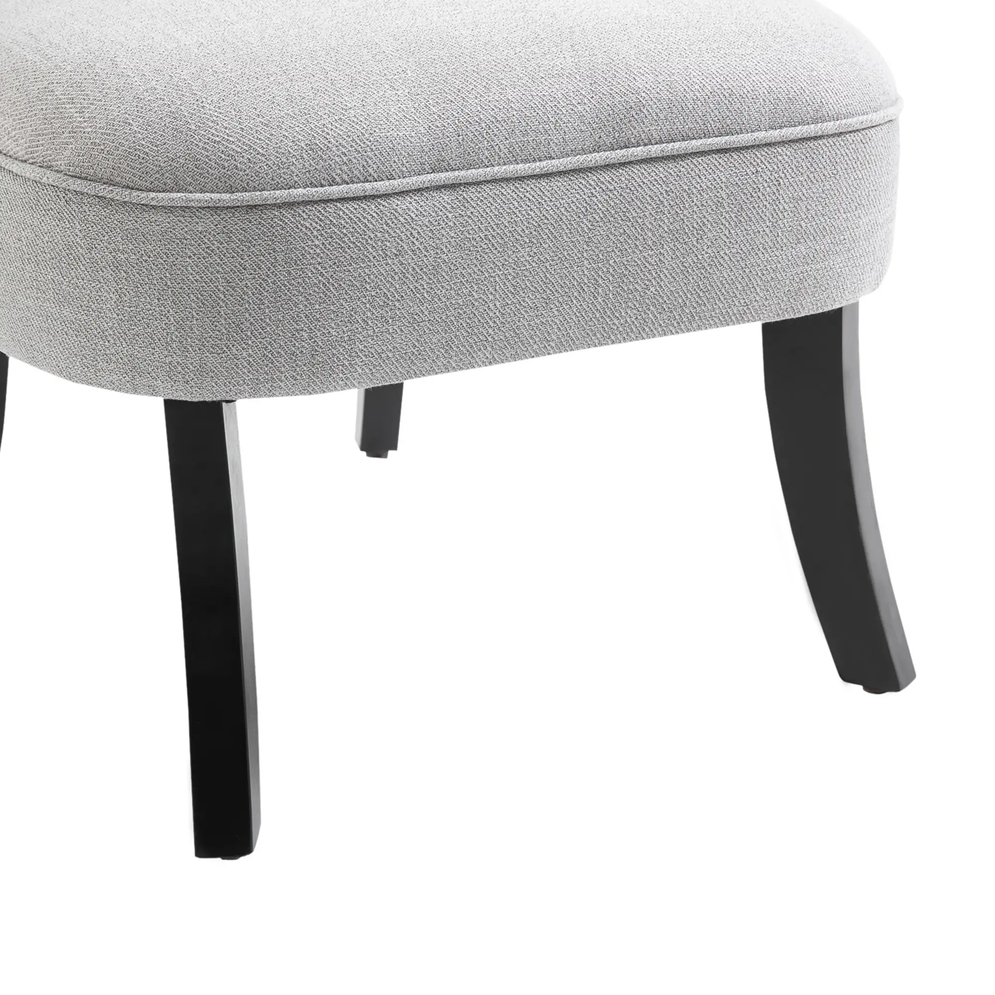 HOMCOM Polstersessel Vintage-Stil mit Rückenkissen Leinenoptik Grau