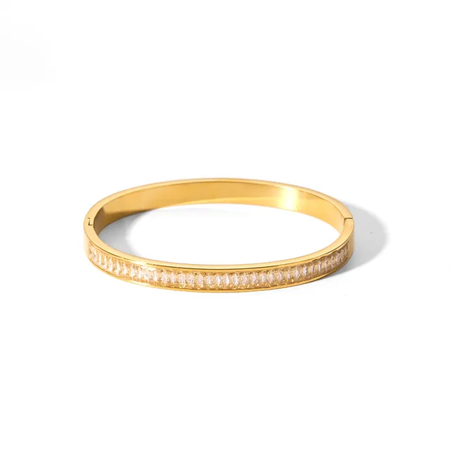Stainless-Steel Sparkling Zirconia �C Durable and Stylish Bracelet