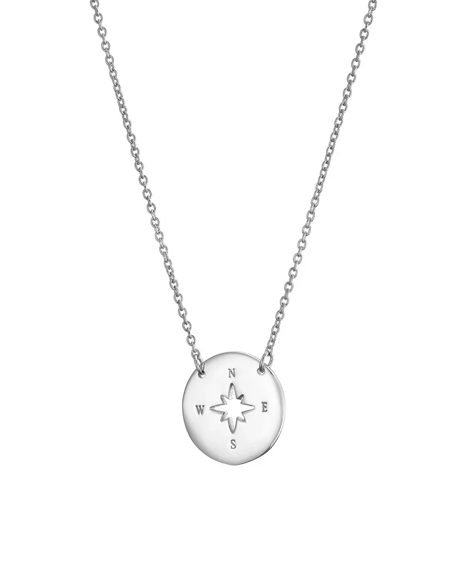 Mary K Silver Cutout Compass