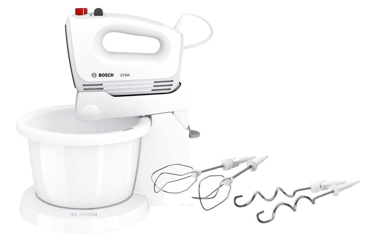 Handmixer Bosch MFQ2600G CleverMixx Handmixer-Set 375 Watt weiß,dunkelgrau