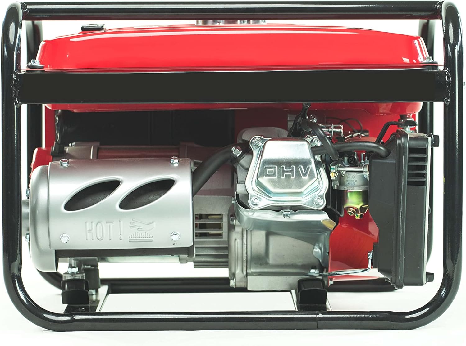 doitBau 3000 W BS3500 - Generatore di corrente a benzina con 3 KW di potenza massima e unità di emergenza 7 CV, 4 tempi AVR e protezione da sovraccarico con avviamento a fune