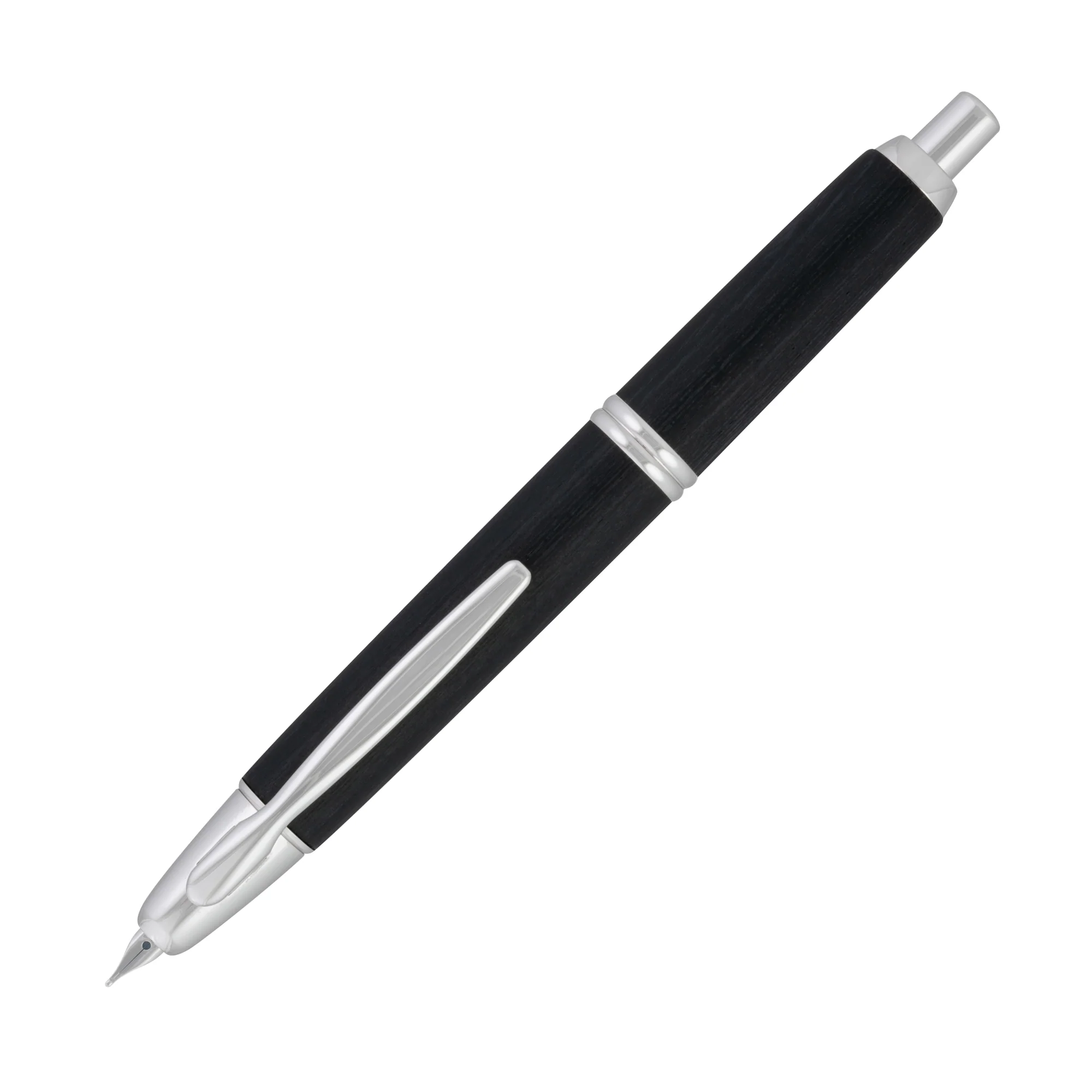 Pilot Vanishing Point Fountain Pen - Birchwood Black