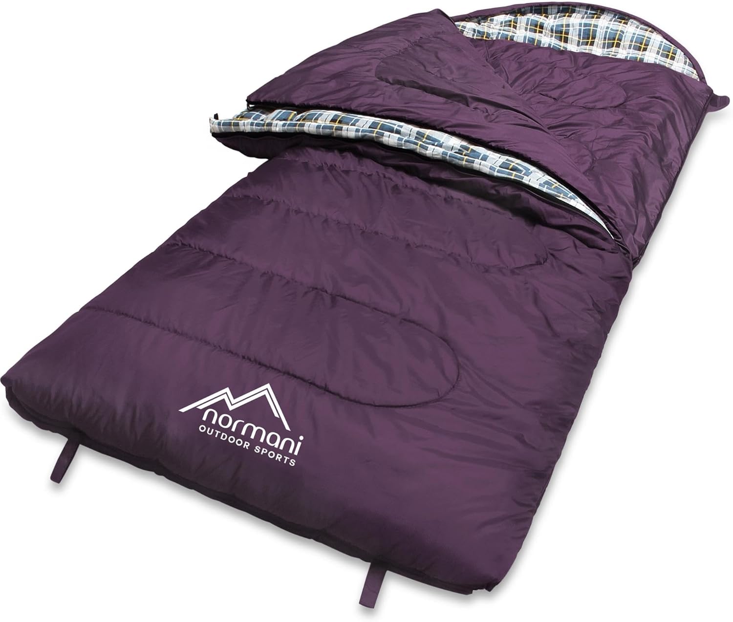 normani 4-in-1-Funktion Extrem Outdoor Schlafsack 'Antarctica' aus Nylon Rip-Stop mit 500 + 250 g/m² Hollow Fiber Füllung 220 x 90 cm