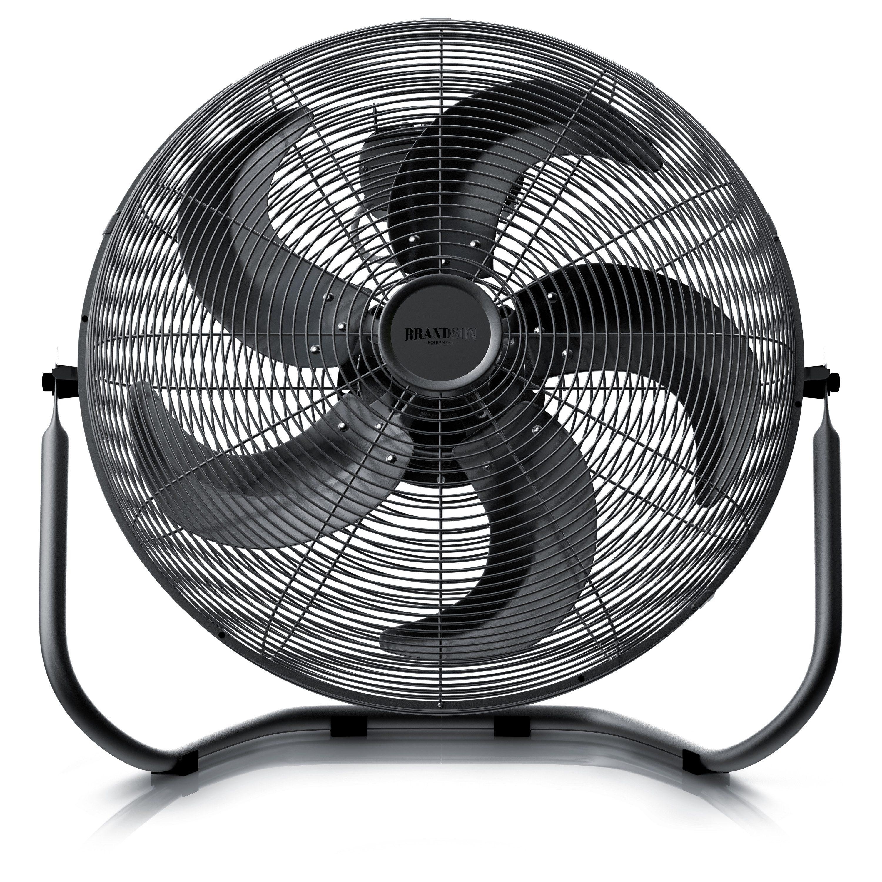 Windmaschine Bodenventilator im Retro Stil, hoher Luftdurchsatz, 120W, Schwarz