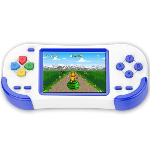 Douddy Console da gioco portatile retrò per bambini dai 4 ai 12 anni con 218 puzzle integrati, videogiochi per il tempo libero, schermo da 7,6 cm, giocattolo, regalo di compleanno per ragazzi e : Giochi e giocattoli