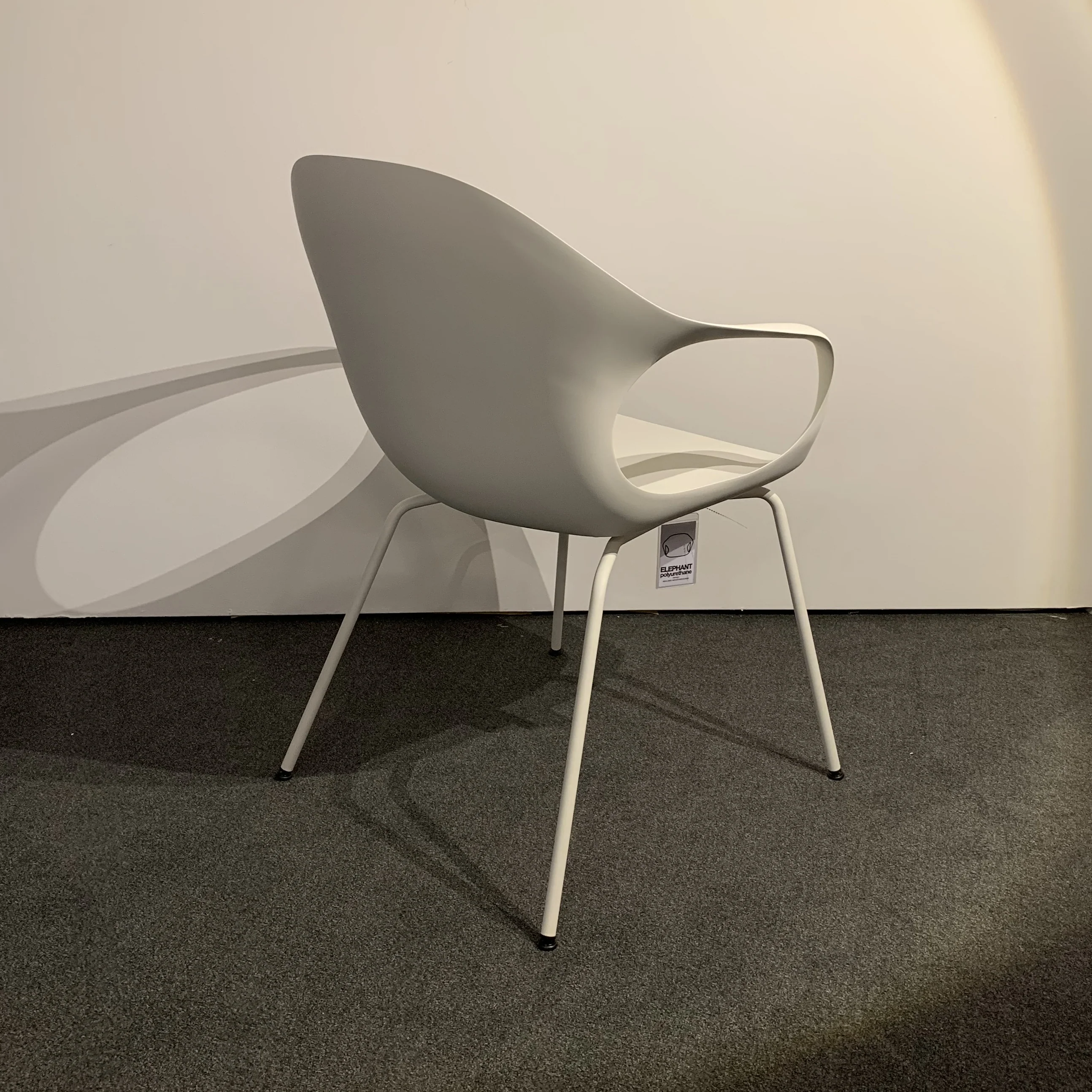 Kristalia Elephant Chair Stuhl Polyurethan wei, 4-Fu Designmbel Italienisch