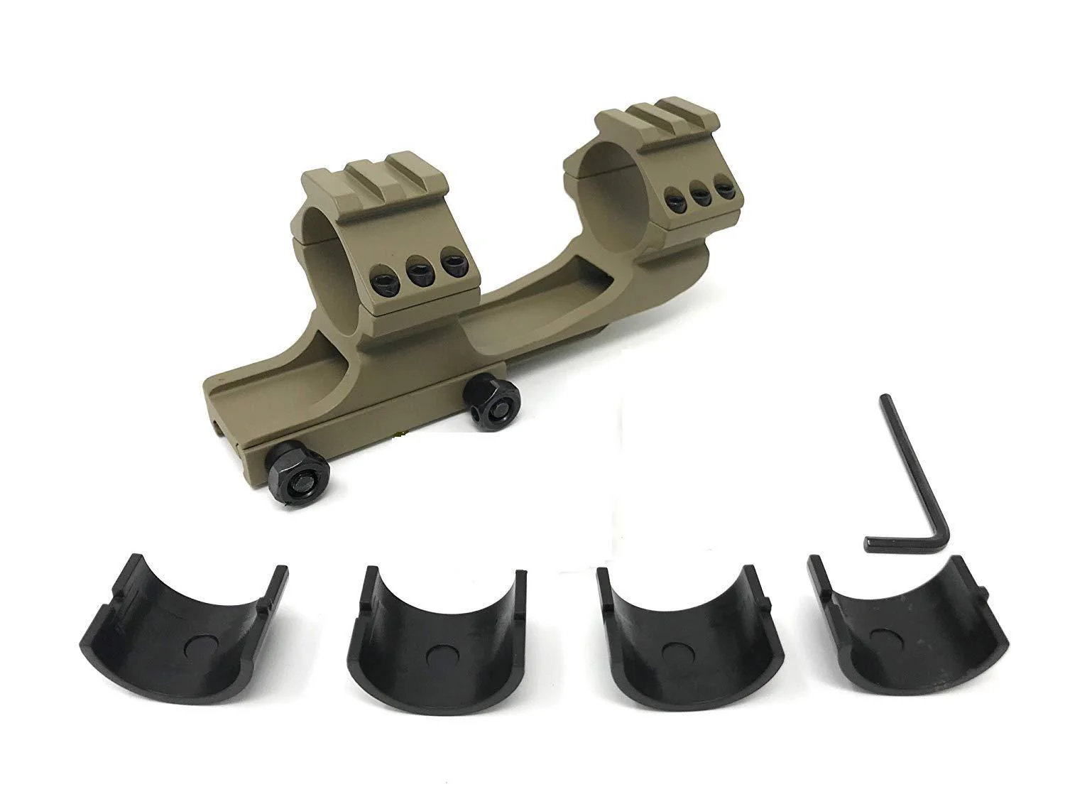 Dark Earth Cantilever Dual Ring Scope Mount 30mm with 1