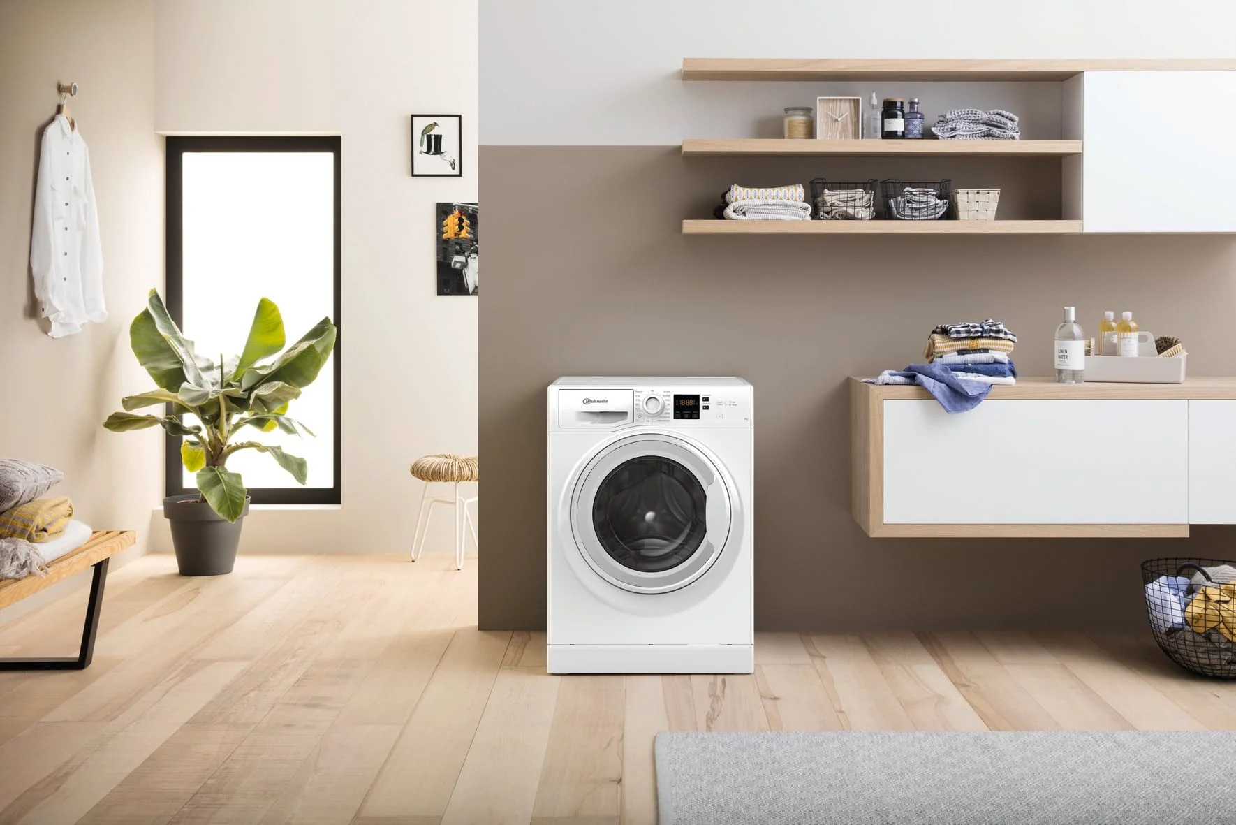 2025 Bauknecht WAM 814 A Lavatrice a carica frontale / 8 kg / Classe di efficienza energetica A / Programma rapido 45’ / Programma anti-allergie / Programma lana / Programma rapido 30’ / Avvio ritardato / AutoClean / Flecken 40°