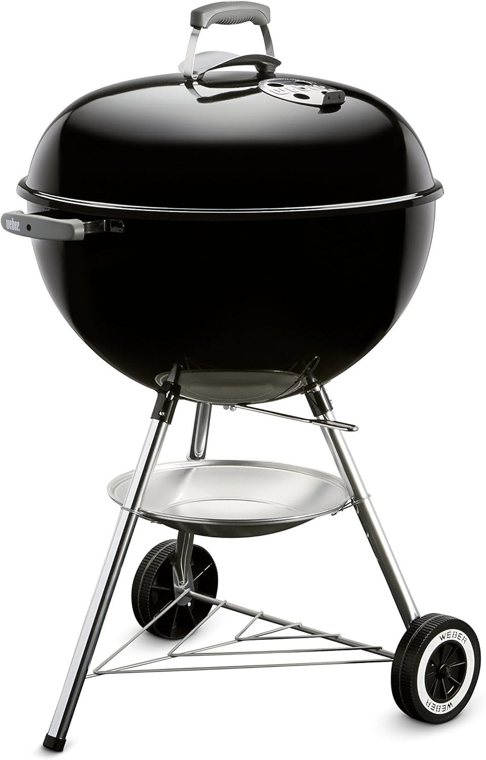 Weber Original Kettle Charcoal Grill  22-Inch  Black – Classic Outdoor BBQ Grill with One‑Touch™ Cleaning System & Precise Temperature Control Dampers
