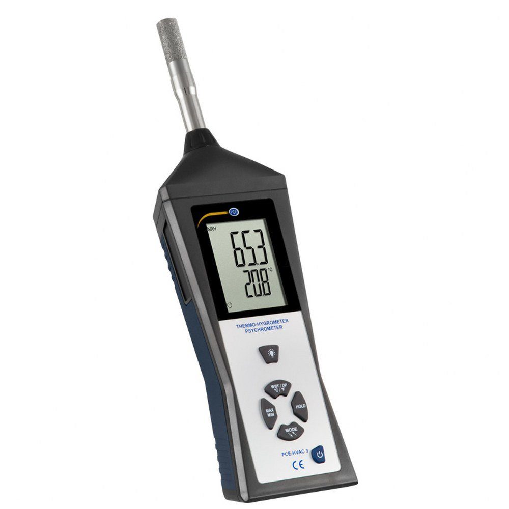 Klimamesser Luftfeuchtemessgerät Hygrometer Feuchtemessgerät (rel) PCE-HVAC 3S