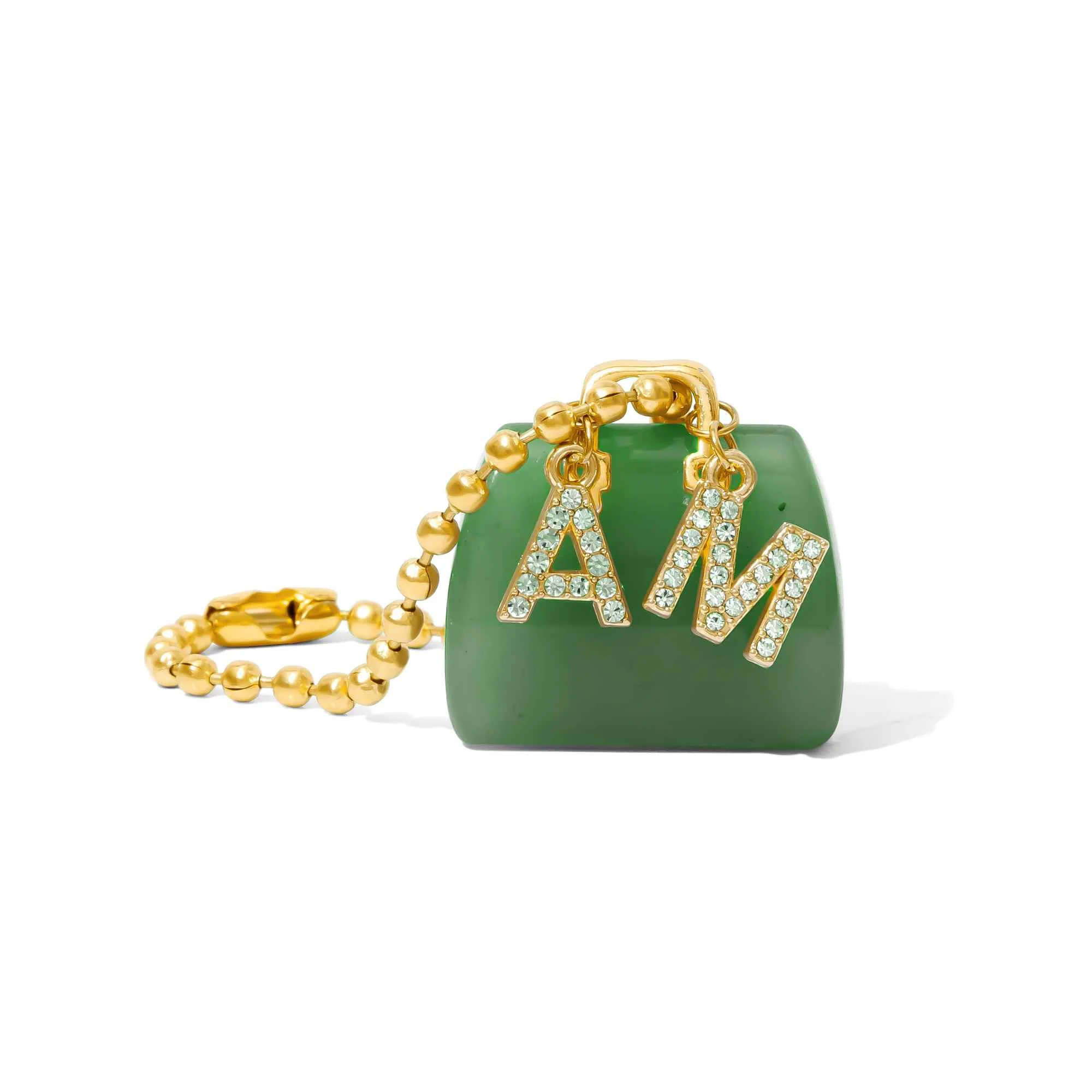 Green Aventurine Handbag Charm �C Wealth, Luck & Abundance | Signature AM Edition
