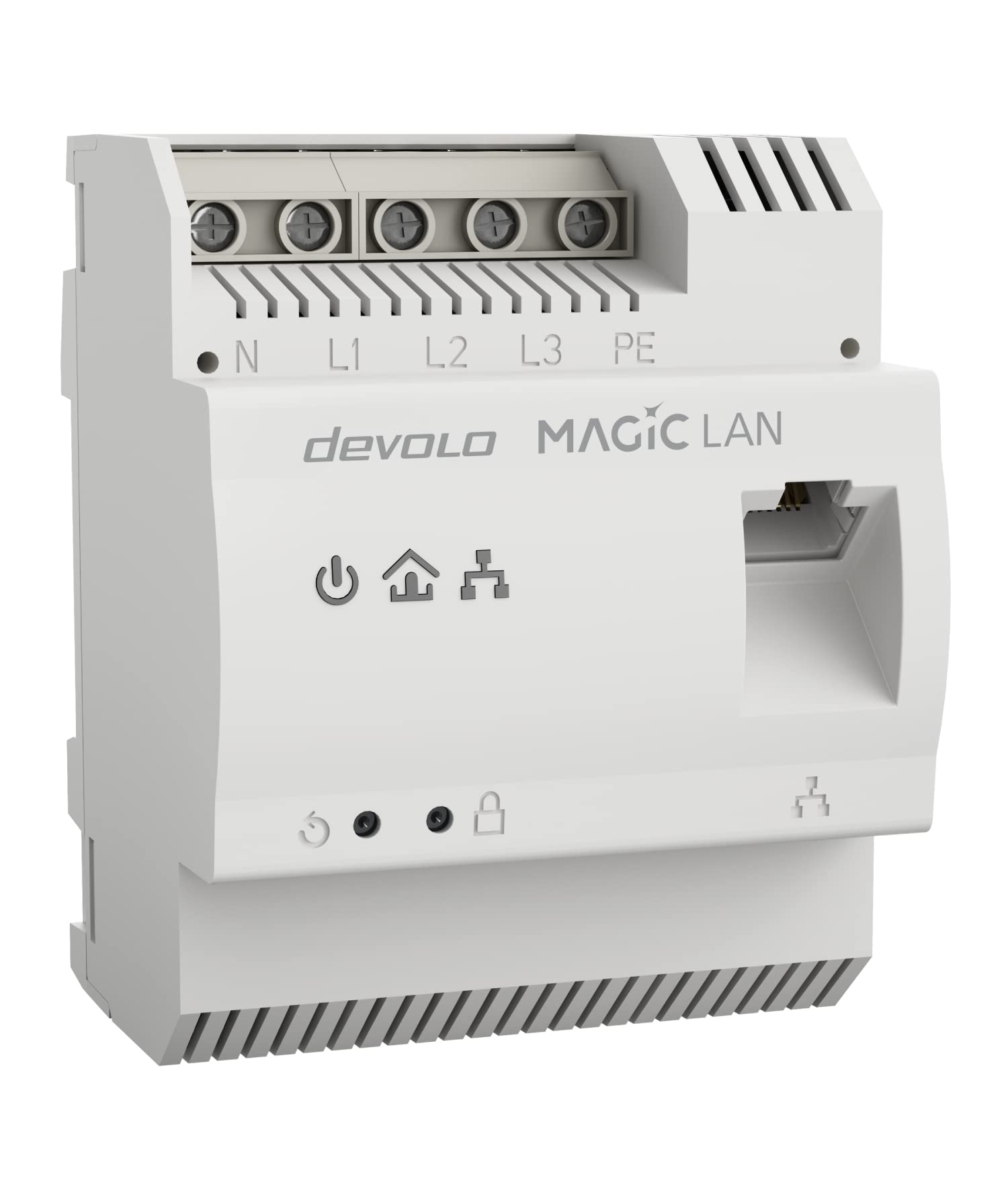 Powerline Hutschienen-Adapter Magic 2 LAN DINrail bis 2400 Mbit/s, Gigabit Ethernet, inkl. Ethernet-Kabel