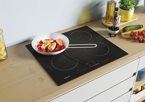 Candy Idea CIS642SCTT/1 Piano Cottua a Induzione, 4 zone cottura, Vetroceramica, da Incasso, Funzione Keep Warm, Power Management, Touch, App hOn, 59x55x52 cm, Nero : Amazon.it: Grandi elettrodomestici