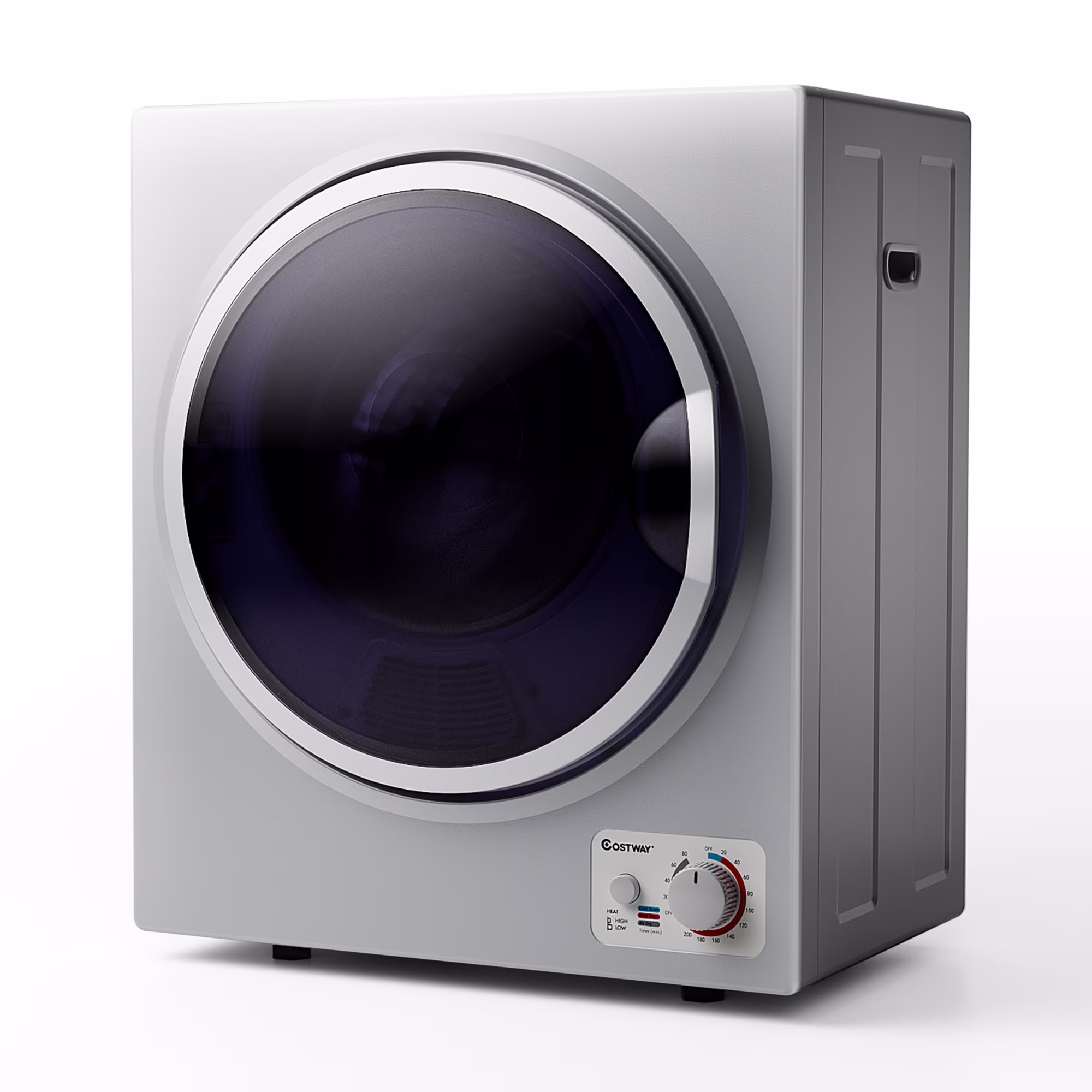 Costway Electric Tumble Compact Laundry Dryer Stainless Steel Wall Mounted 1.5 cu .ft.