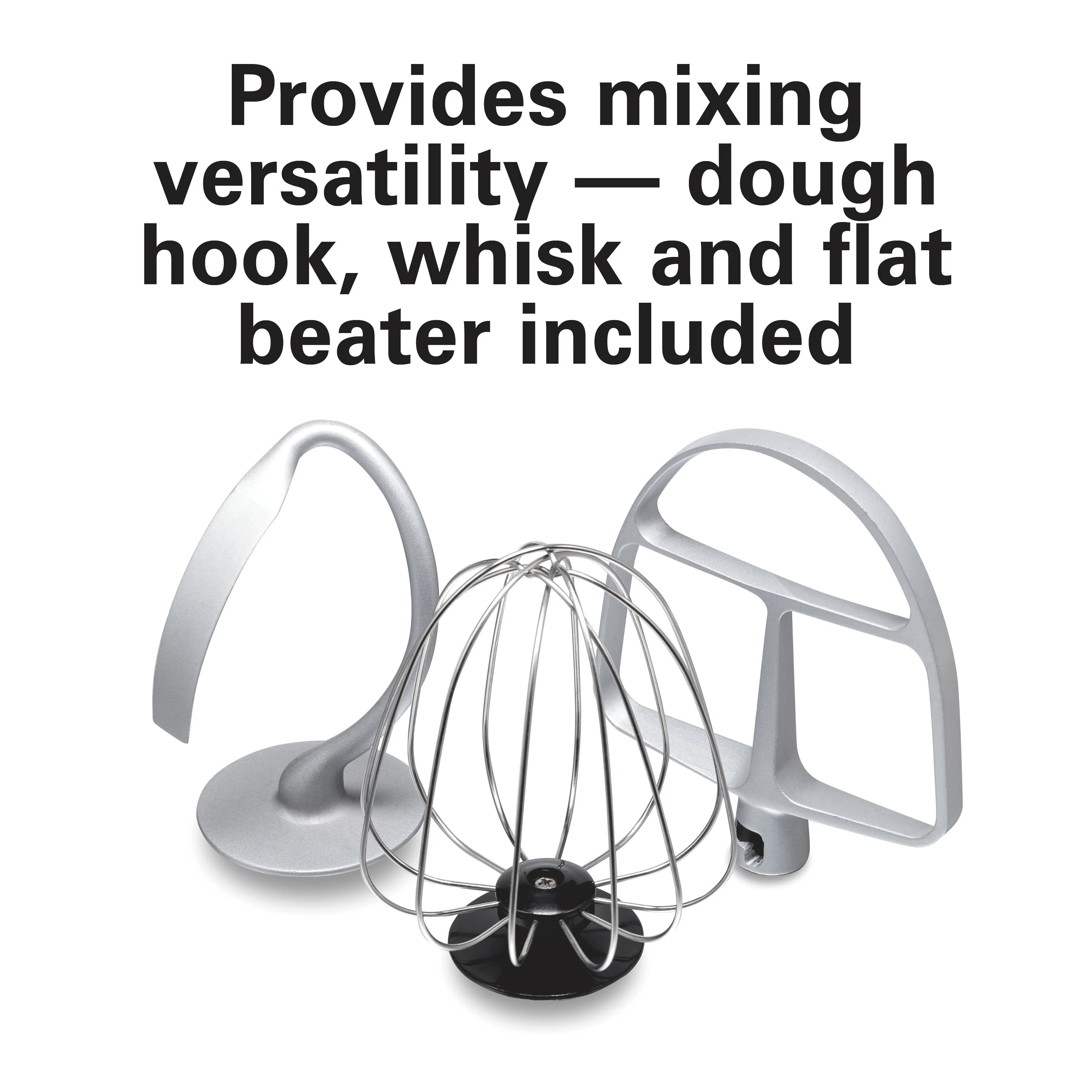 Hamilton Beach 4 Quart Stand Mixer for Kitchen, 7 Speeds, Tilt-Head, Dough Hook, Whisk & Flat Beater, White