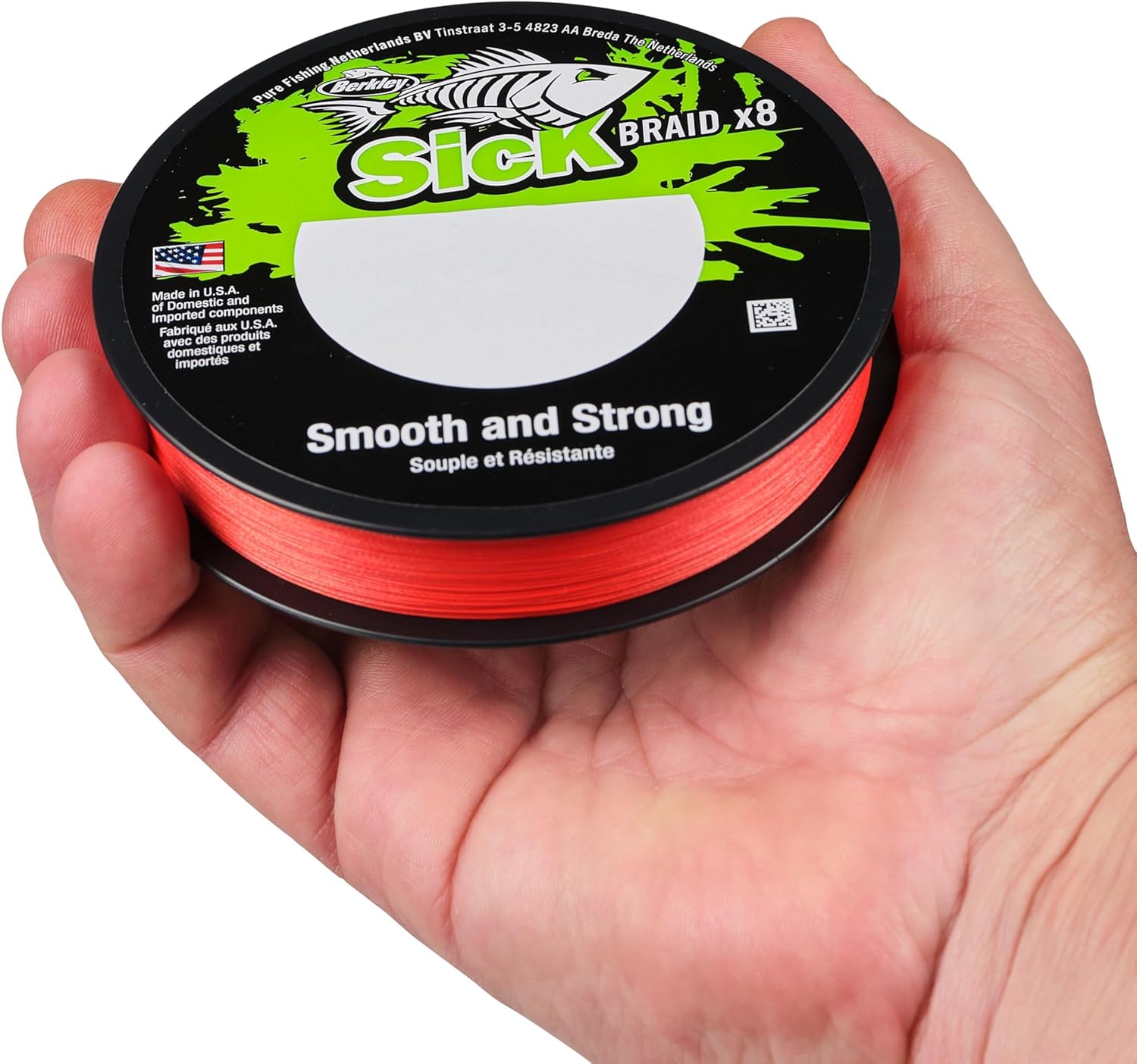 Berkley Sick Braid – 8-fach geflochtene Angelschnur, super glattes 8-fach Multifaden PE Raubfischgeflecht, Angelschnüre 150-300 m zum Süßwasser- oder Salzwasser-Meeresangeln