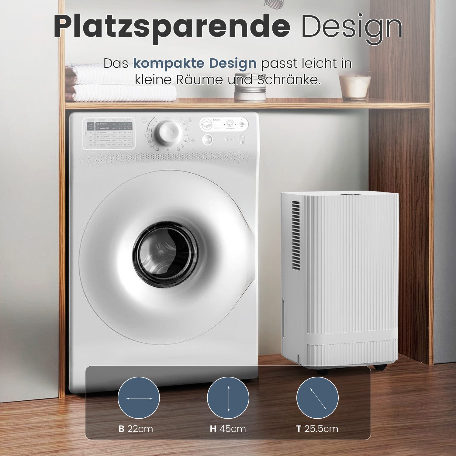 Luftentfeuchter Luftentfeuchter Elektrisch mit WLAN & App, Timer