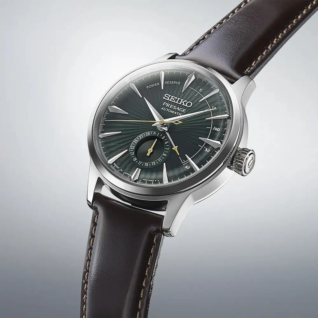Orologio Seiko Presage SSA459J1 Cocktail verde riserva di carica